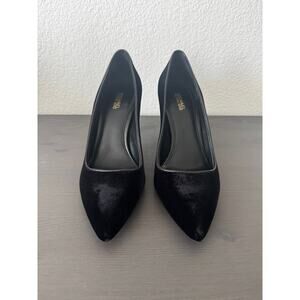 Michael Kors | Black Velvet Mid Height Heels size 7